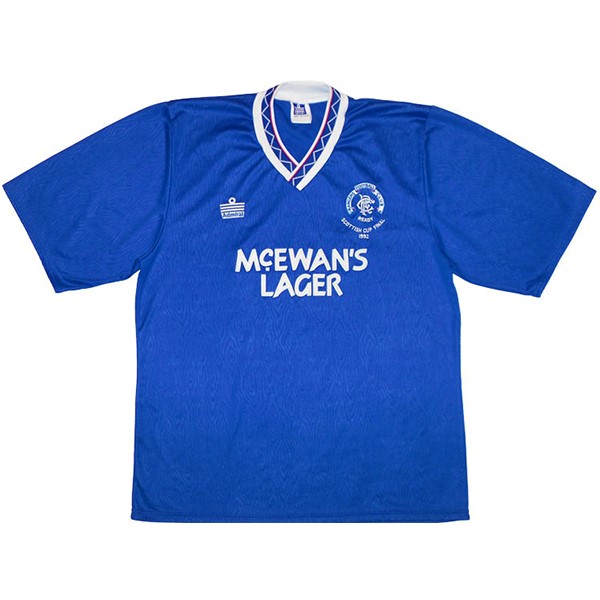 Authentic Camiseta Rangers 1ª Retro 1992 Azul